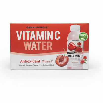 GENKI FOREST VITAMIN C WATER Cherry & Cranberry Flavour 15 Bottles x 500ML