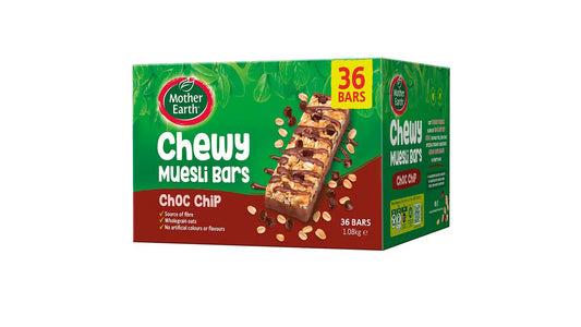 Mother Earth Chewy Choc Chip 30g x 36