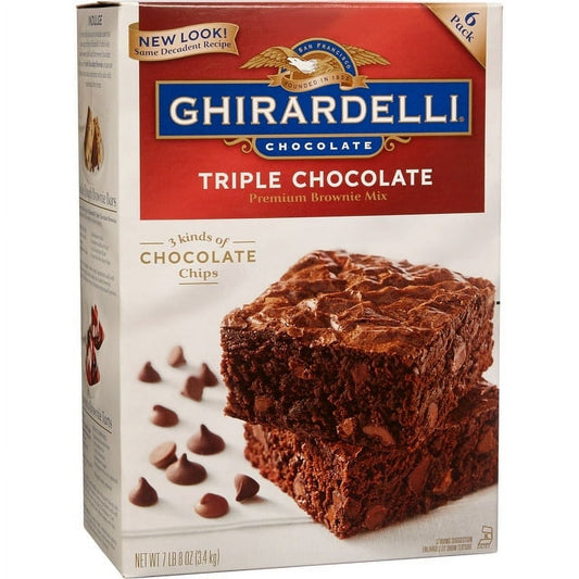 Ghirardelli Premium Brownie Mix Chocolate Chip 3.4kg 6 pack