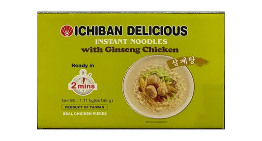ICHIBAN GINSENG CHICKEN NOODLE 6 x 185g