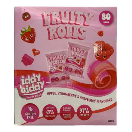 Iddy Biddy Fruity Roll Ups 80 x 10g