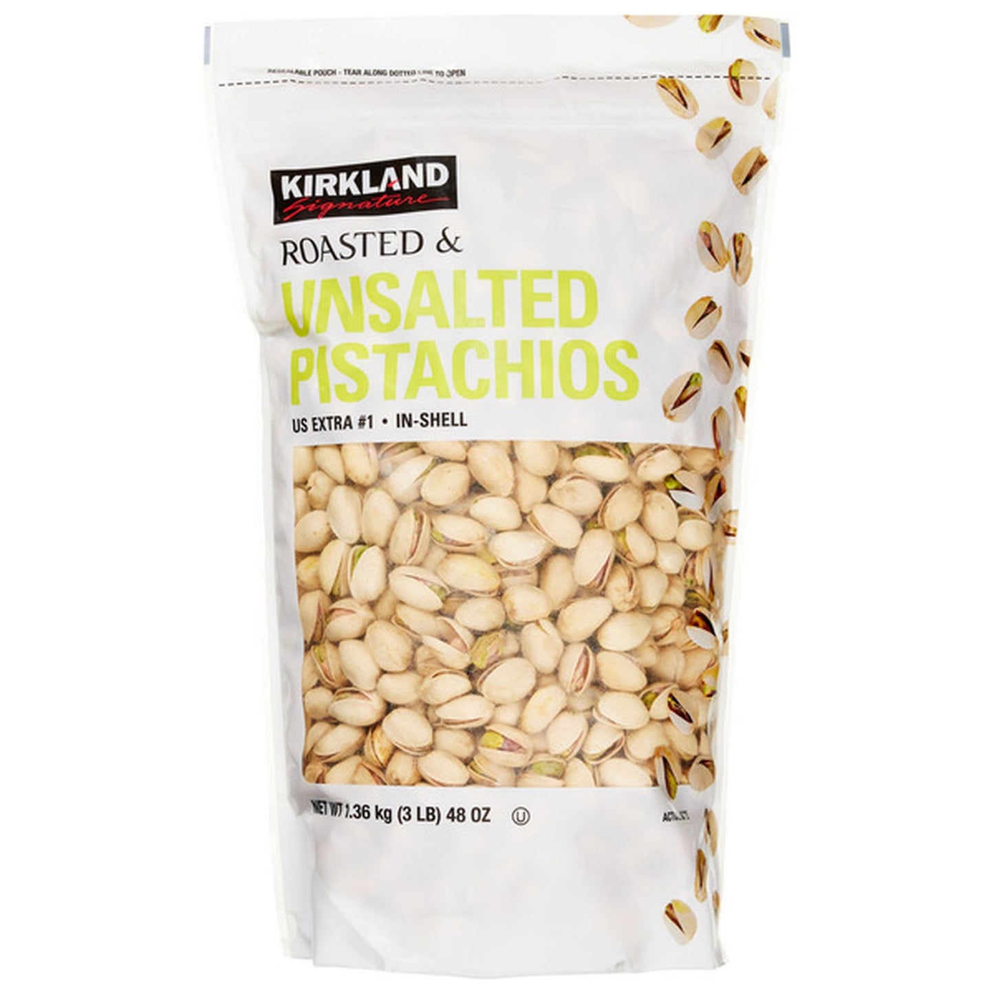 Kirkland Signature Roasted & Unsalted Pistachio 1.36kg