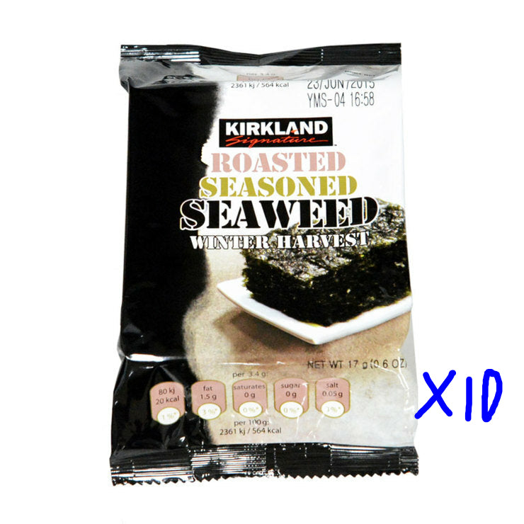 Kirkland Signature Winter Harvest Seaweed 10 x 17g