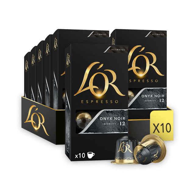 L'Or Espresso Onyx Capsules Nespresso Compatible 100 pods (10 x 10 packs)