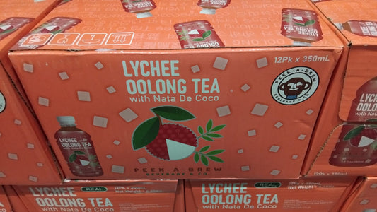 Peek-A-Brew Lychee Oolong Tea 12 x 350ml