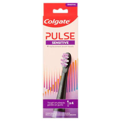 Colgate Pulse Sensitive Replacement Brush Heads 4 pack