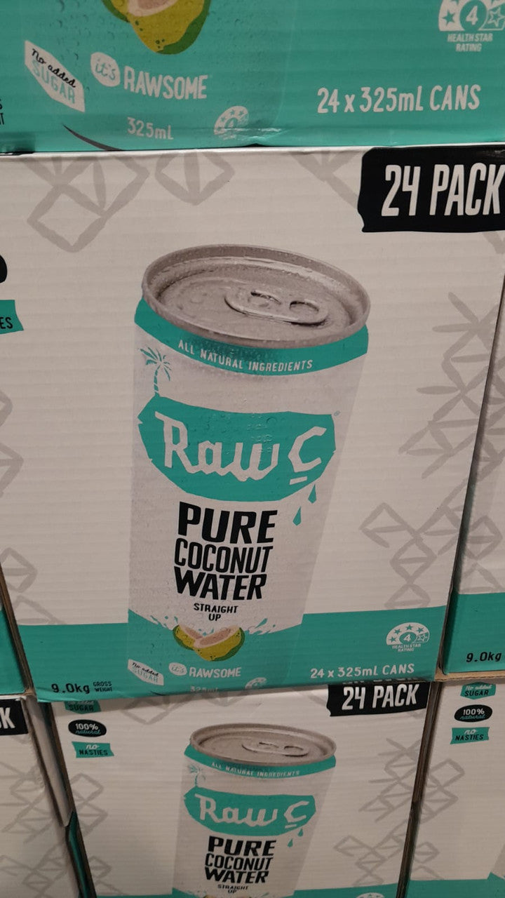 Raw C Pure Coconut Water 24 x 325ml