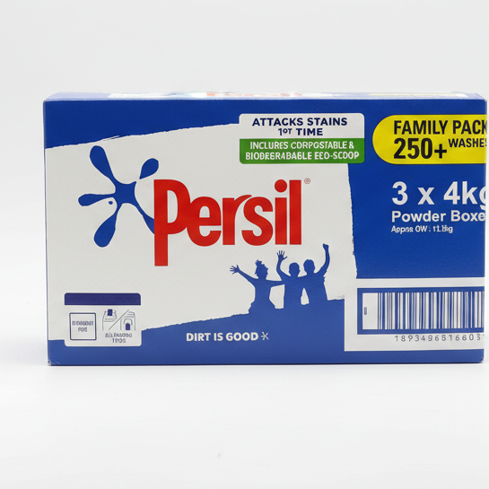 PERSIL ACTIVE CLEAN F&T POWDER 3 X 4KG / 250+ WASHES
