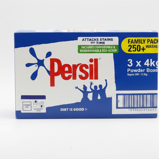 PERSIL ACTIVE CLEAN F&T POWDER 3 X 4KG / 250+ WASHES