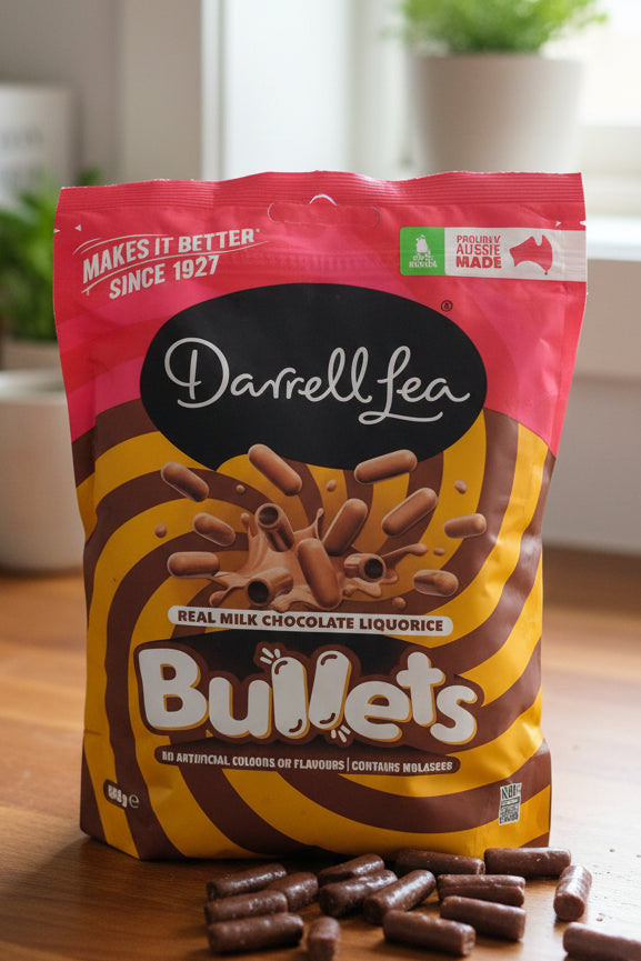 DARRELL LEA CHOC LIQUORICE BULLETS 850G