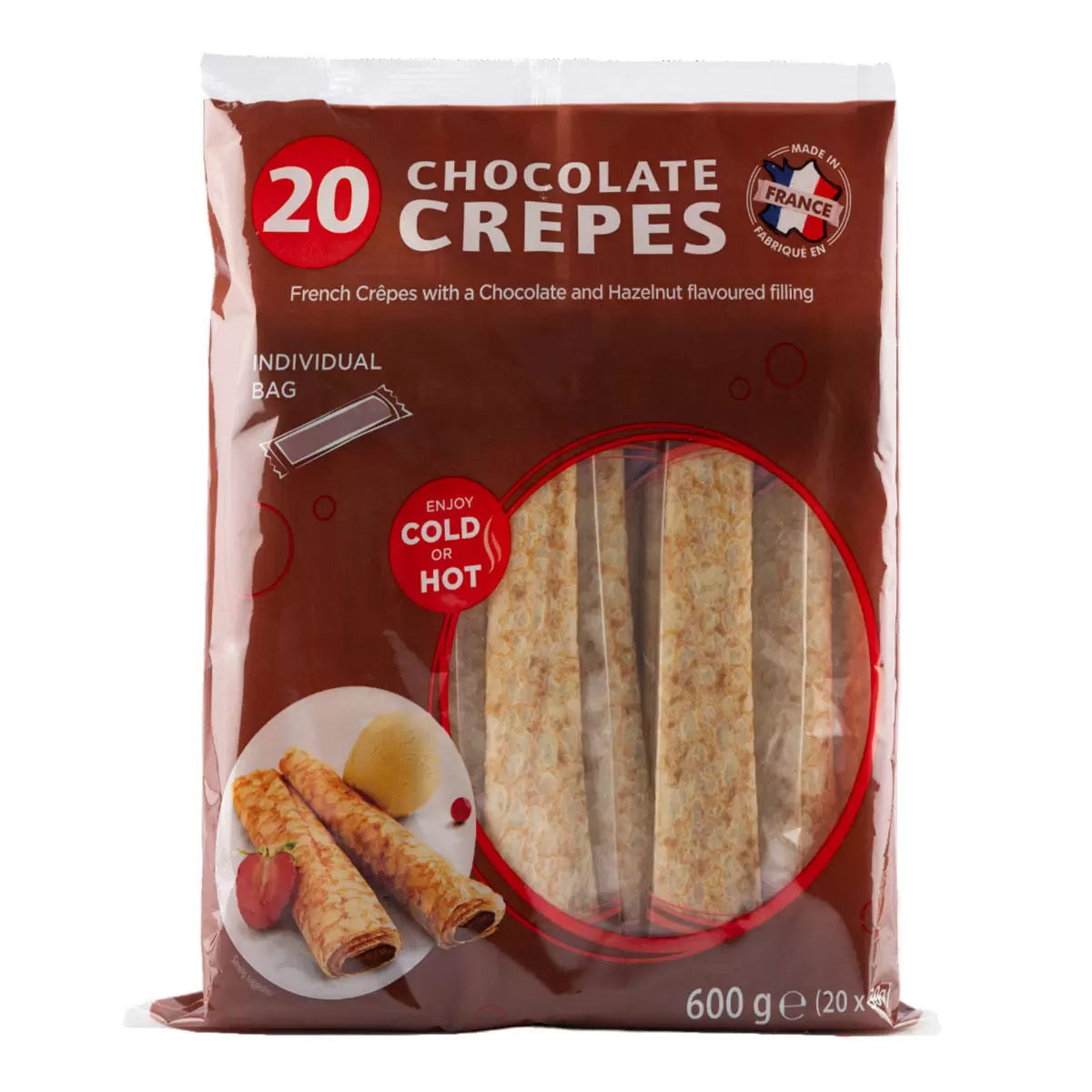French Crepes with Choco & Hazelnut Filling 20 x 30g