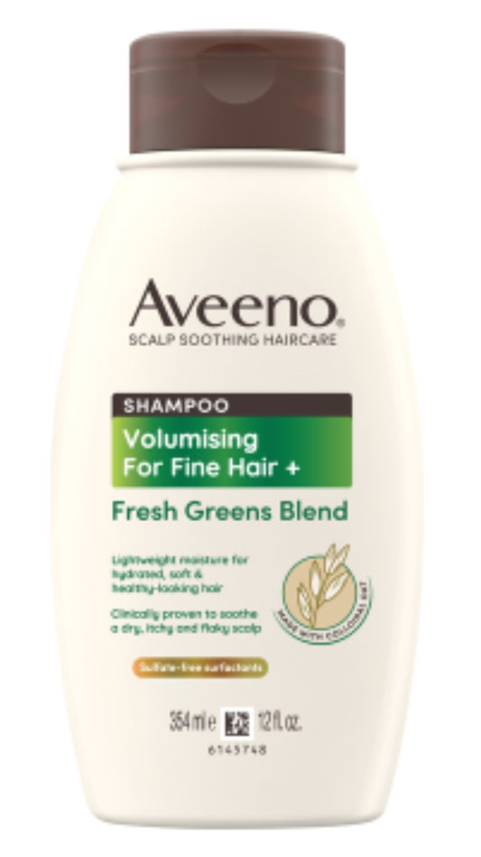 Aveeno Fresh Greens Blend Refresh & Thicken Shampoo 354ml
