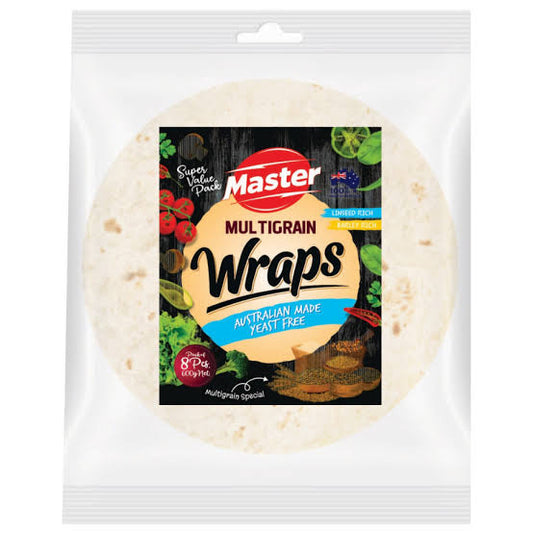 Master Craft Multigrain Wraps 2 x 8pk 600g