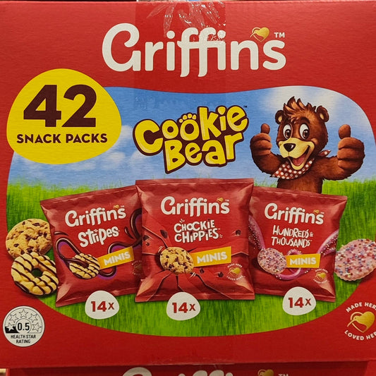 Griffin's COOKIE BEAR SNACK PACKS 25G X 42 / 1.05 kg