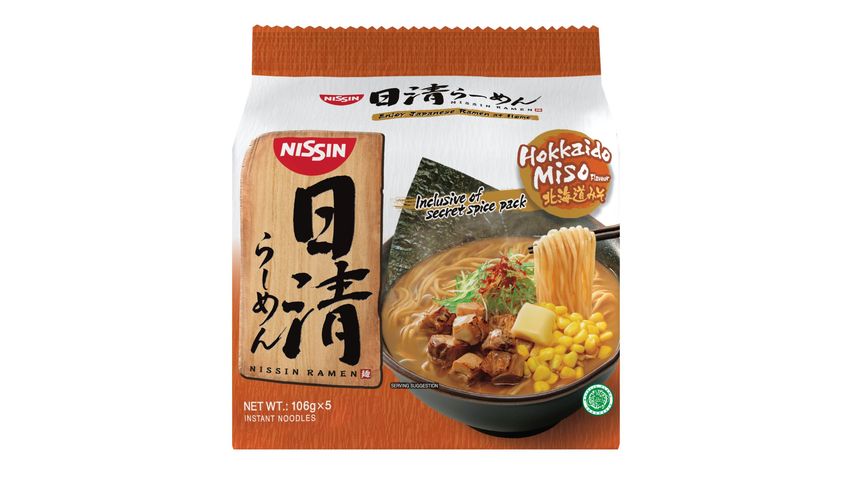Nissin Ramen Hokkaido Miso 5 x 106g