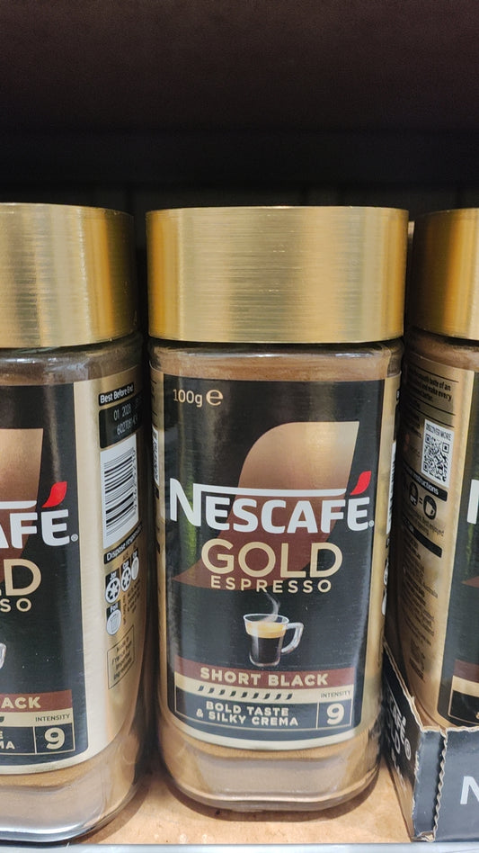Nescafe Gold Short Black Instant Coffee 100g