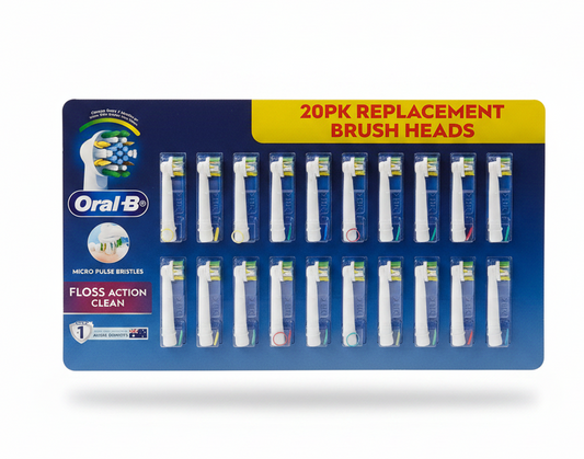 Oral-B Floss Action Clean Brush Head Refills 20 PK