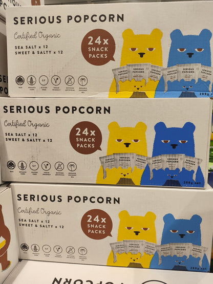 Serious Popcorn Sea Salt + Sweet & Salty 24 x 12g