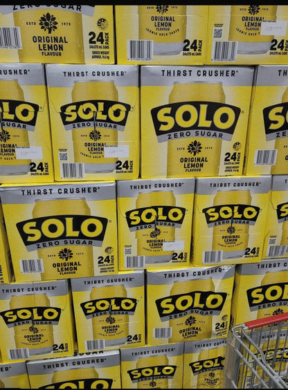 Solo Lemon Zero Sugar 24 x 375ml