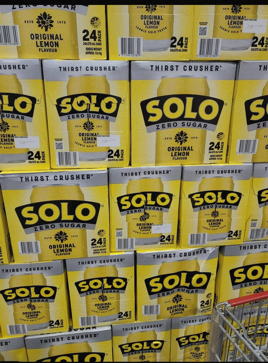 Solo Lemon Zero Sugar 24 x 375ml