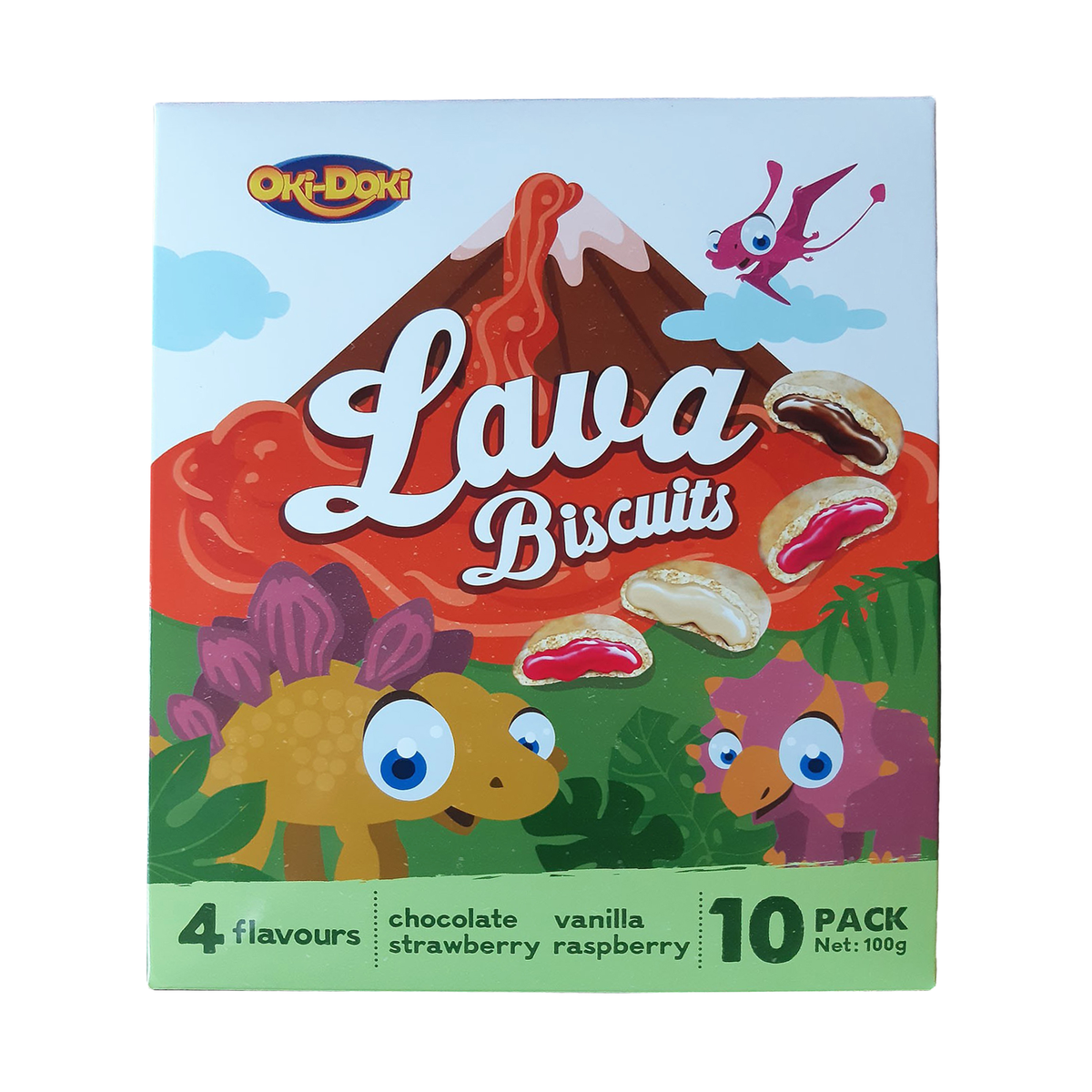 Oki Doki Lava Biscuits 100g