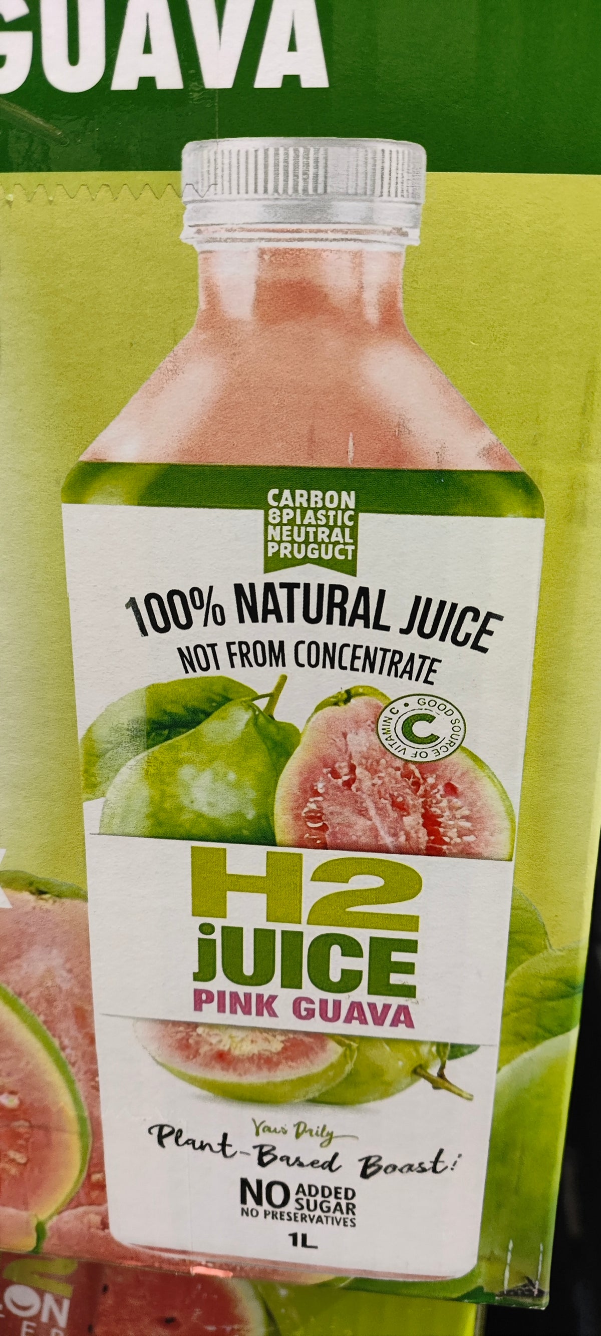 H2 Juice Pink Guava 6 x 1L