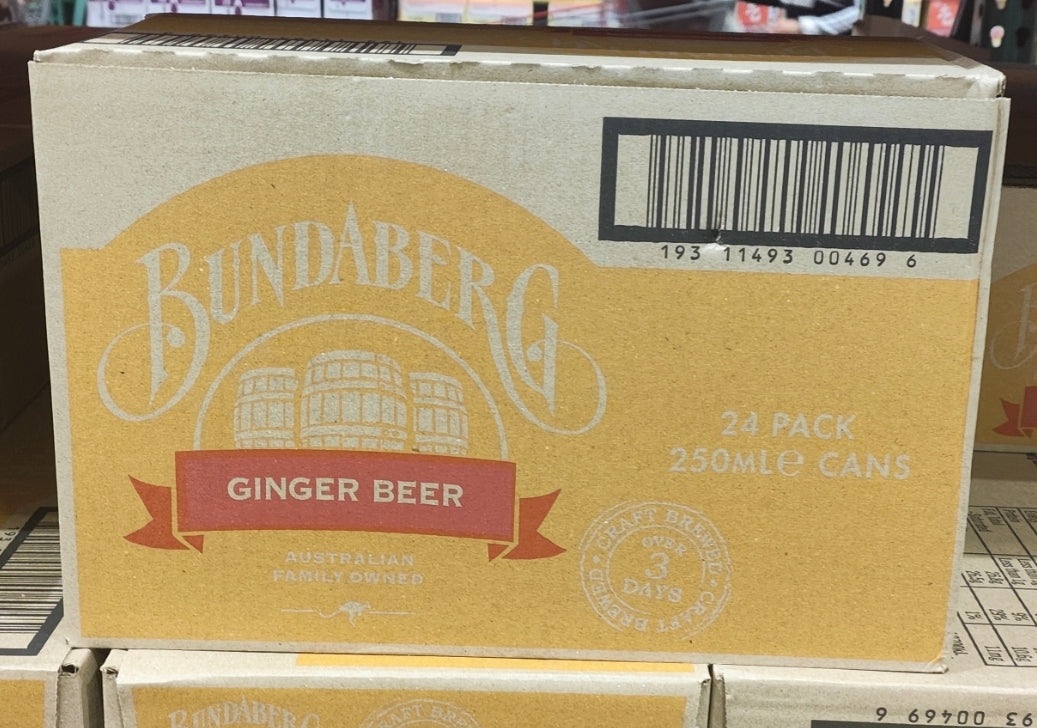 BUNDABERG GINGER BEER 24 can X 250ML