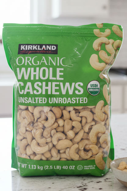 KIRKLAND SIGNATURE ORGANIC CASHEWS 1.13KG