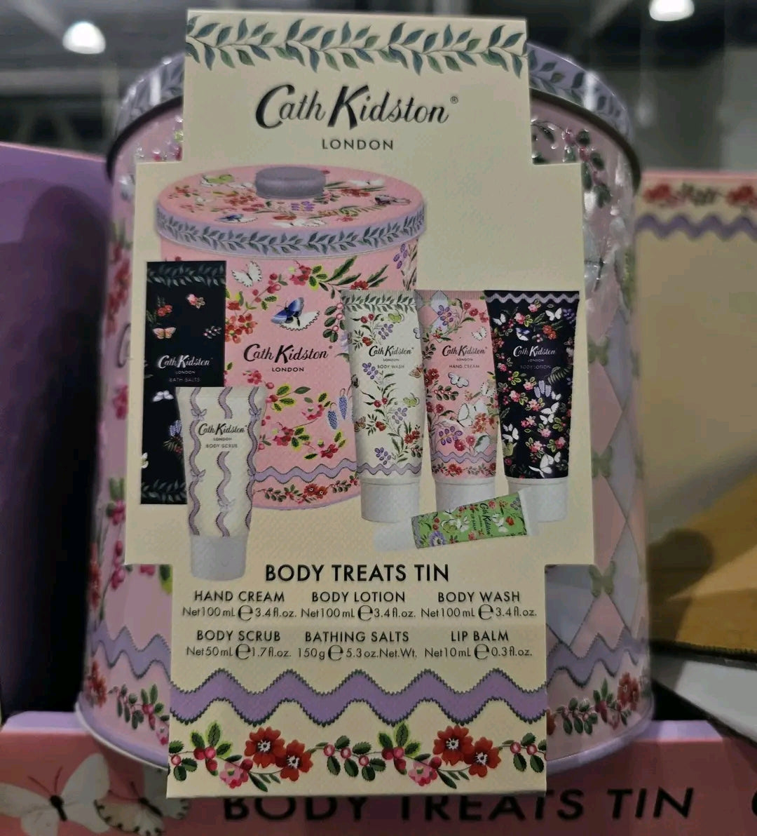 Cath Kidston Butterfly Body Treats Tin 6 Pieces