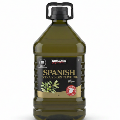 KIRKLAND SIGNATURE 100% SPANISH EXTRA VIRGIN OLIVE OIL 3L