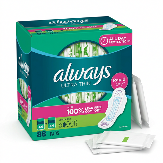 Always Ultra Thin Super Advanced Protection with wings 88 pack