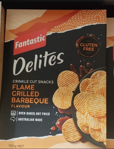 Fantastic Delites Flamed Grilled Barbecue Rice Snacks 100g