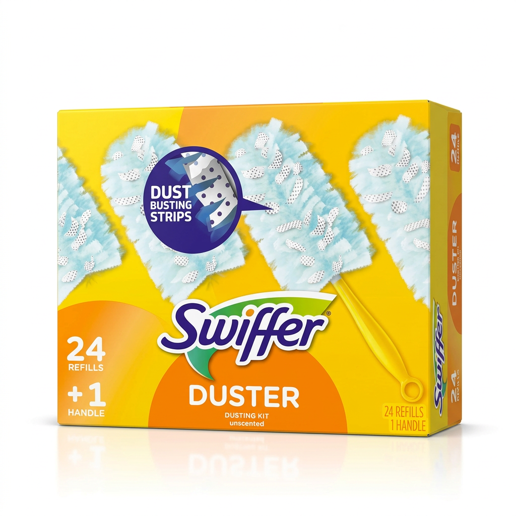 SWIFFER DUSTER 24 REFILLS & 1 HANDLE