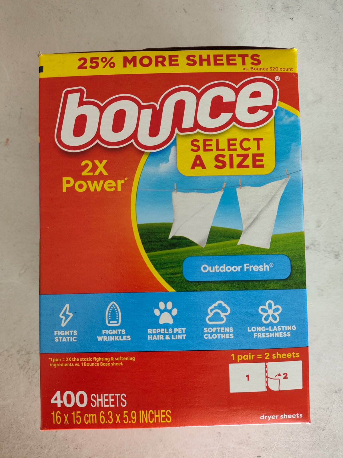 Bounce Fabric Softener Sheets 400 Sheets