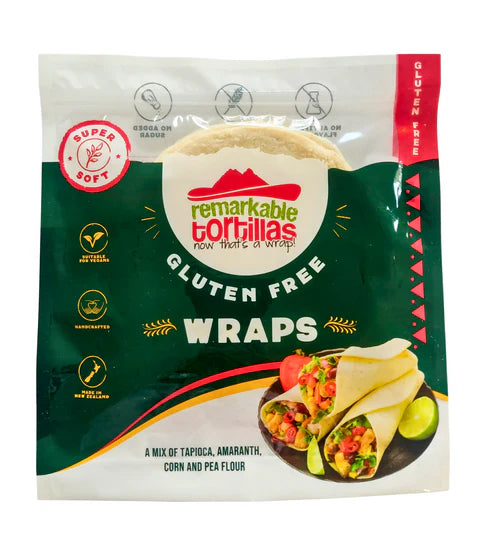 Remarkable Tortillas Gluten Free Wraps 2 x 12 pack