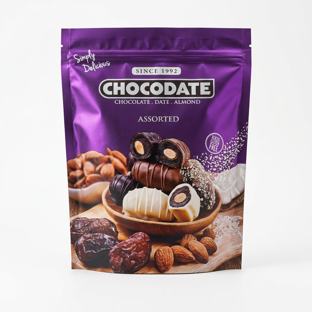 Chocodate Chocolate Almond Date Assorted 525G