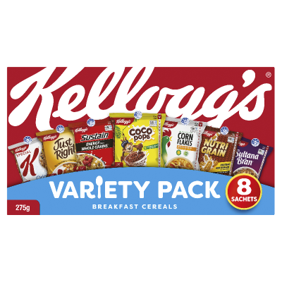 Kellogg's Variety Pack Assorted Breakfast Cereal 275g