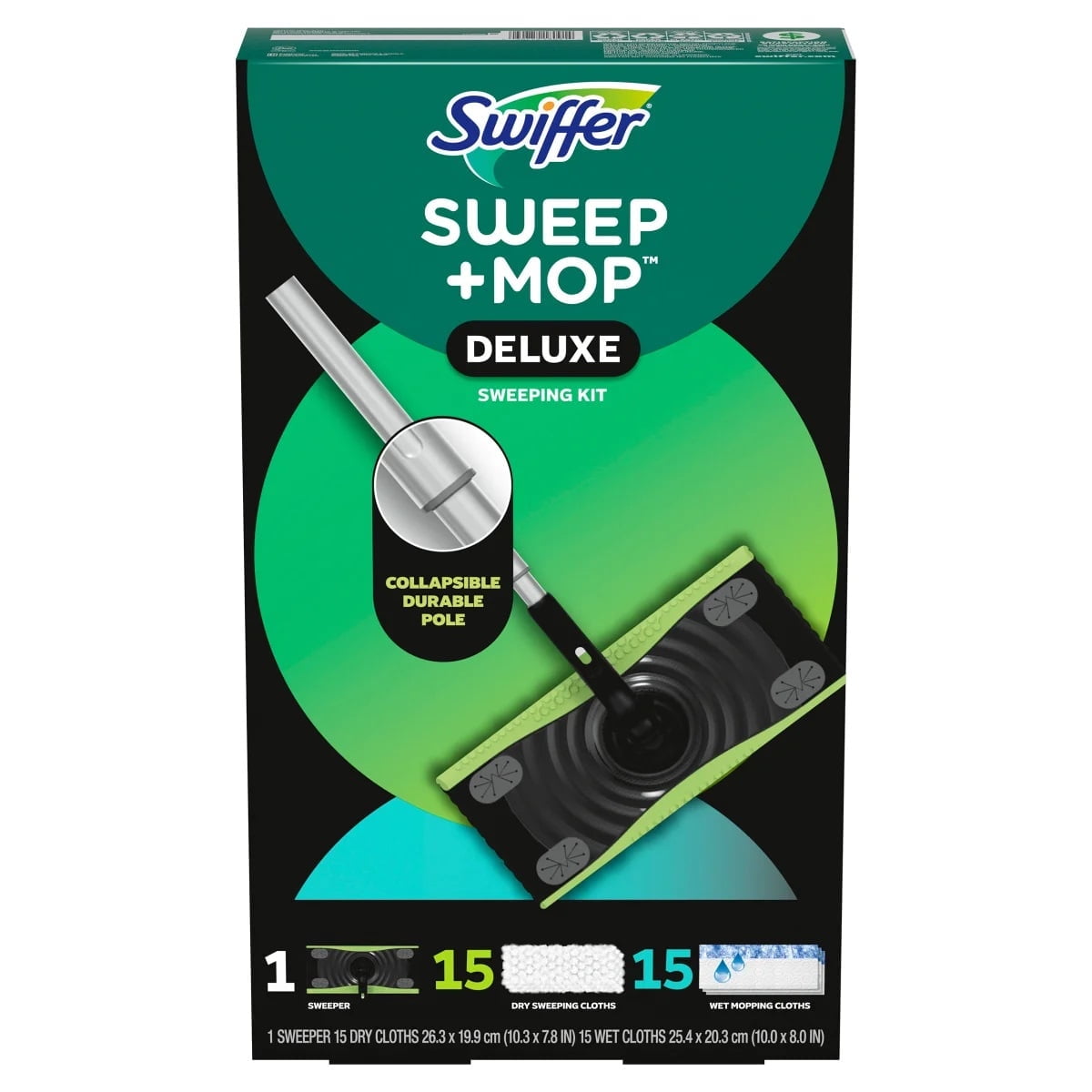 Swiffer Sweep & Mop Deluxe Kit 1 stick + 30 cloths
