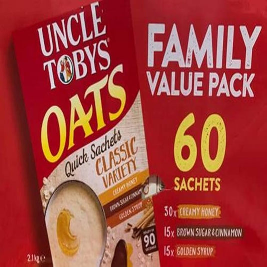 Uncle Tobys Variety Oats 60 Pack