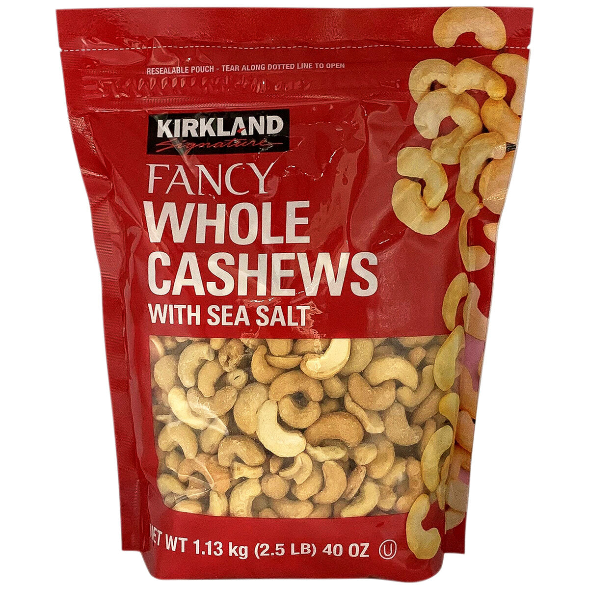 KIRKLAND SIGNATURE WHOLE FANCY CASHEWS 1.13KG