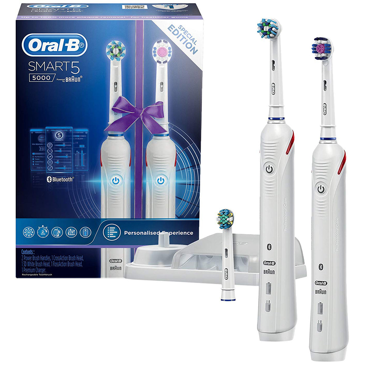 Oral-B Smart 5 5000 Electric Toothbrush Dual Handle