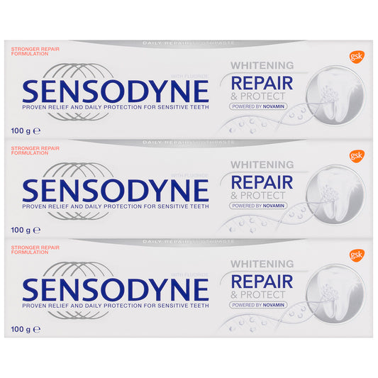 Sensodyne repair & protect white 3 x 100g