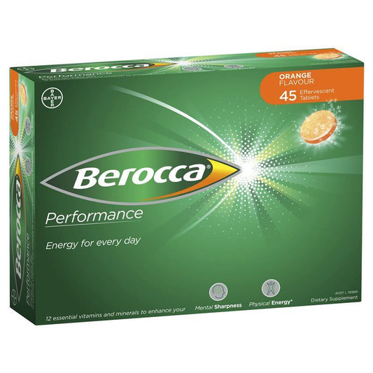 BEROCCA PERFORMANCE ORANGE TABS 45 COUNT