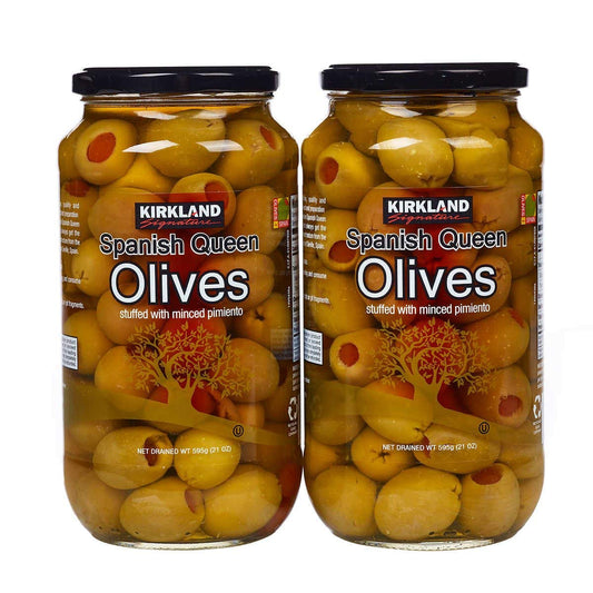 Kirkland Signature Spanish Queen Olive 2 x 595g (Drained weight)