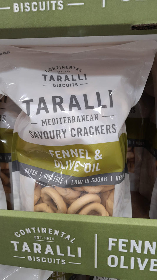 TARALLI CRACKERS FENNEL & OLIVE OIL 700G