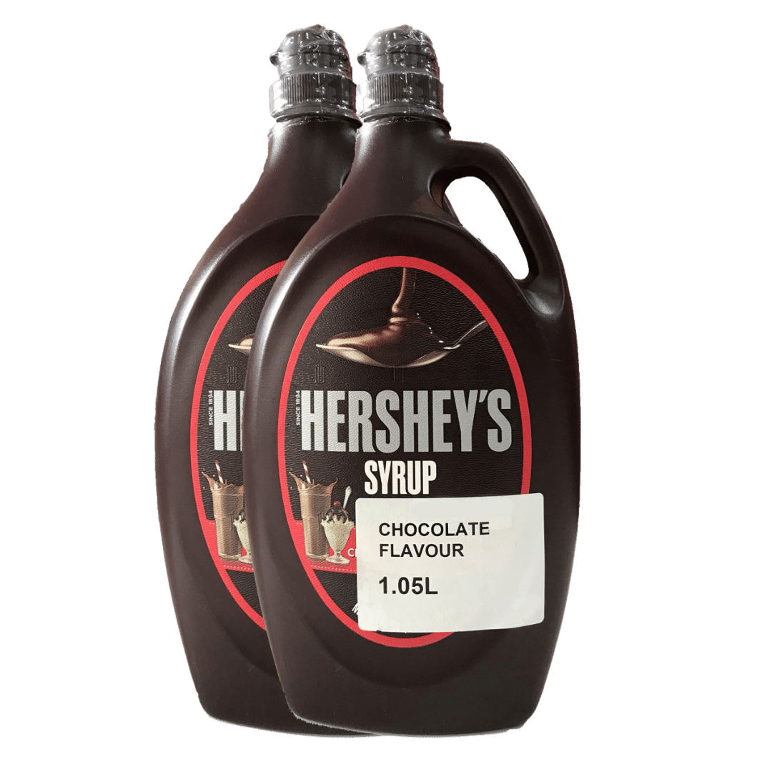 HERSHEY'S CHOCOLATE FLAVOURED SYRUP 2 × 1.05L