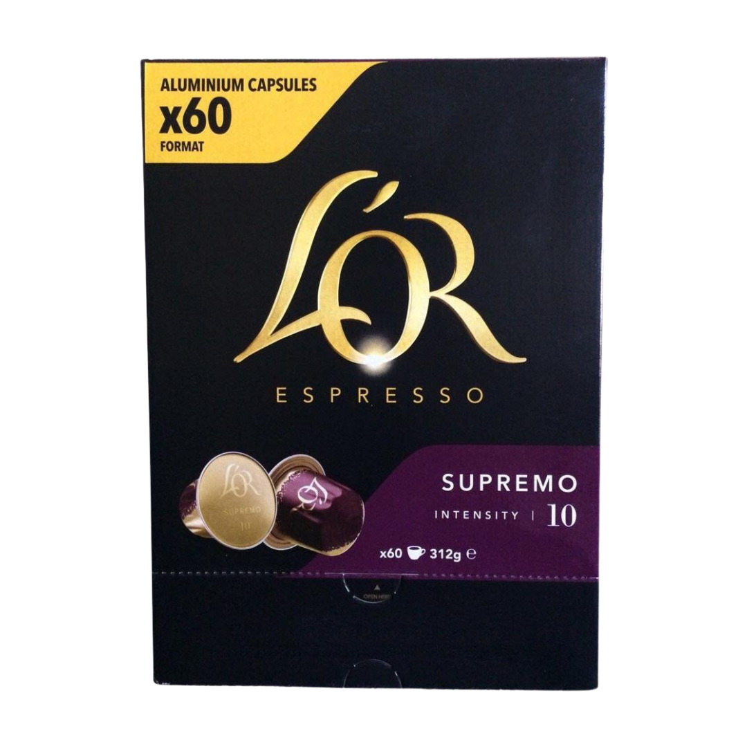 L'OR ESPRESSO SUPREMO COFFEE CAPSULES 60PK. 312G