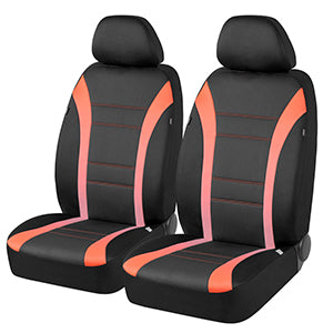 ROAD COMFORTS PREMIUM LEATHER LOOK SEAT COVER SIDELESS 2PK