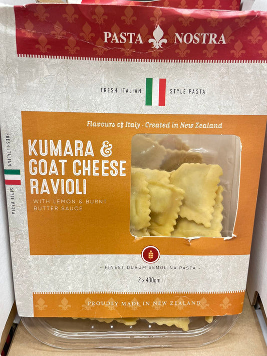 Pasta Nostra Kumara & Goats Cheese Ravioli 2 x 400g